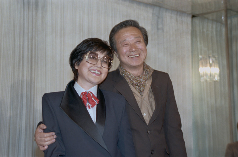 Choi Eun-hee i Shin Sang-ok krótko po ucieczce z Korei Płn., maj 1986 r.
