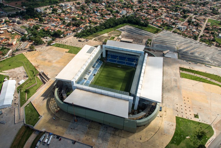 Stadion Arena Pantanal w Cuiaba w Brazylii