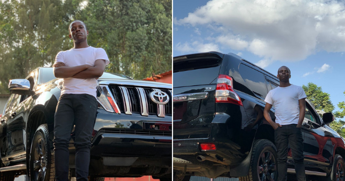 Exclusive footage of Crazy Kennar enjoying his new Toyota Prado TX | Pulselive Kenya