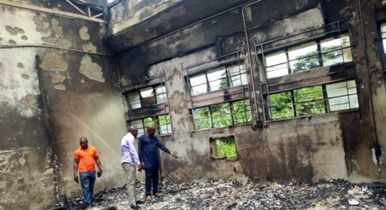 Burnt Cross River SEMA Warehouse (NAN)