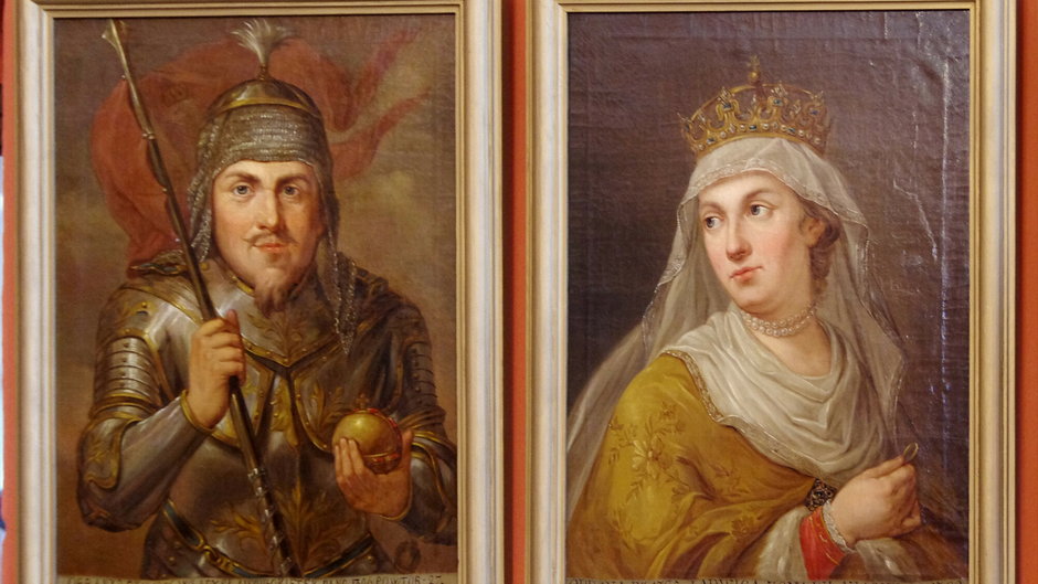 Król Władysaw Łokietek i królowa Jadwiga