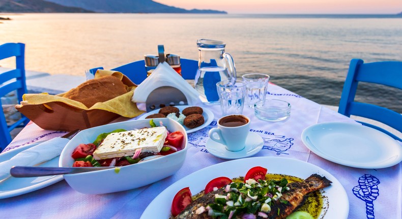 I went to Greece for the first time, and the food was a major highlight. Toms Auzins/Shutterstock