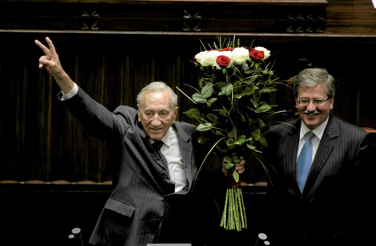 Tadeusz Mazowiecki i Bronisław Komorowski