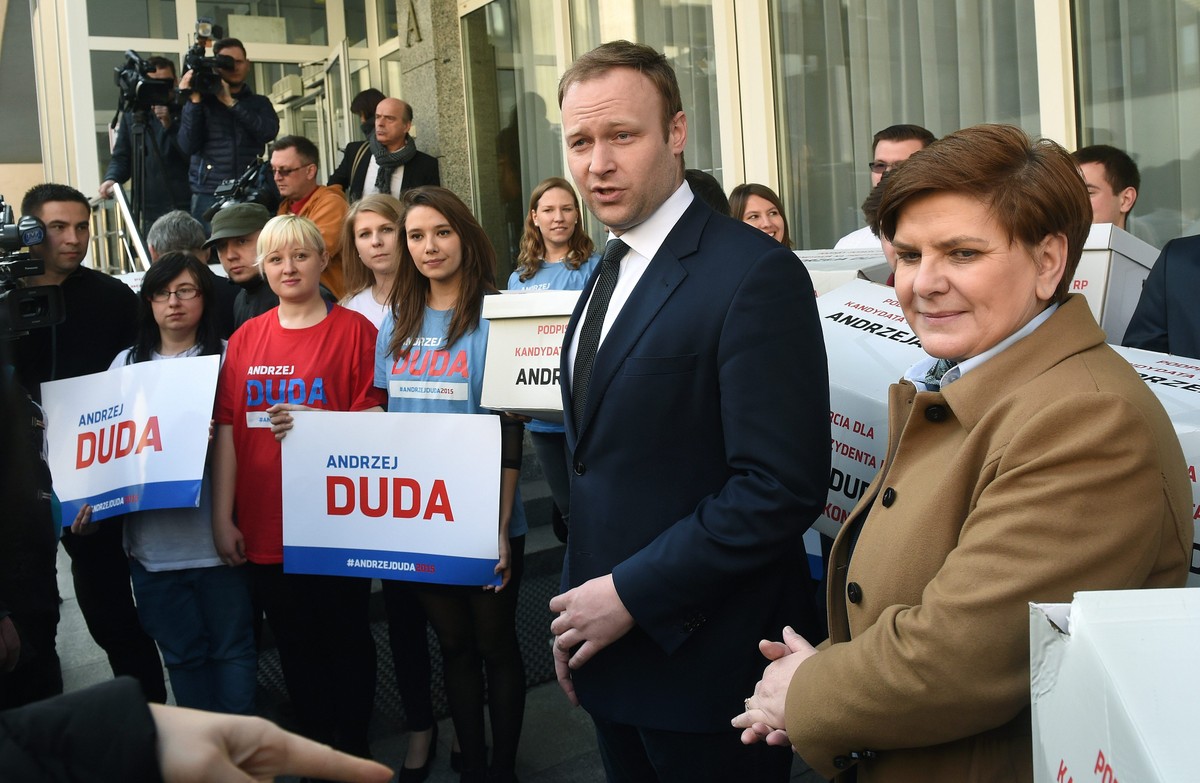 Marcin Mastalerek i Beata Szydło