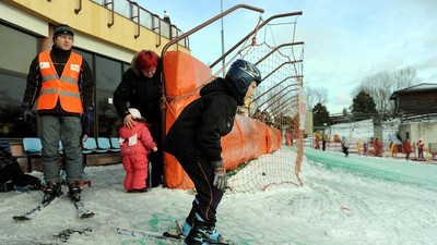 górka szczęśliwicka narty dziecko