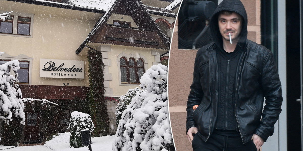 Daniel Martyniuk zrobił awanturę w hotelu Belvedere.