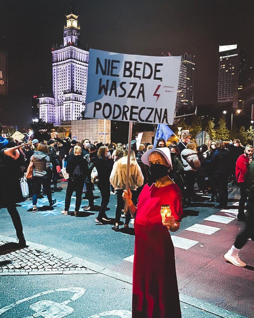 Protesty kobiet na ulicach Warszawy