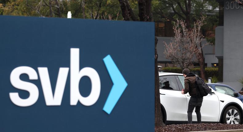 Silicon Valley Bank was shut down by regulators on Friday.Getty Images