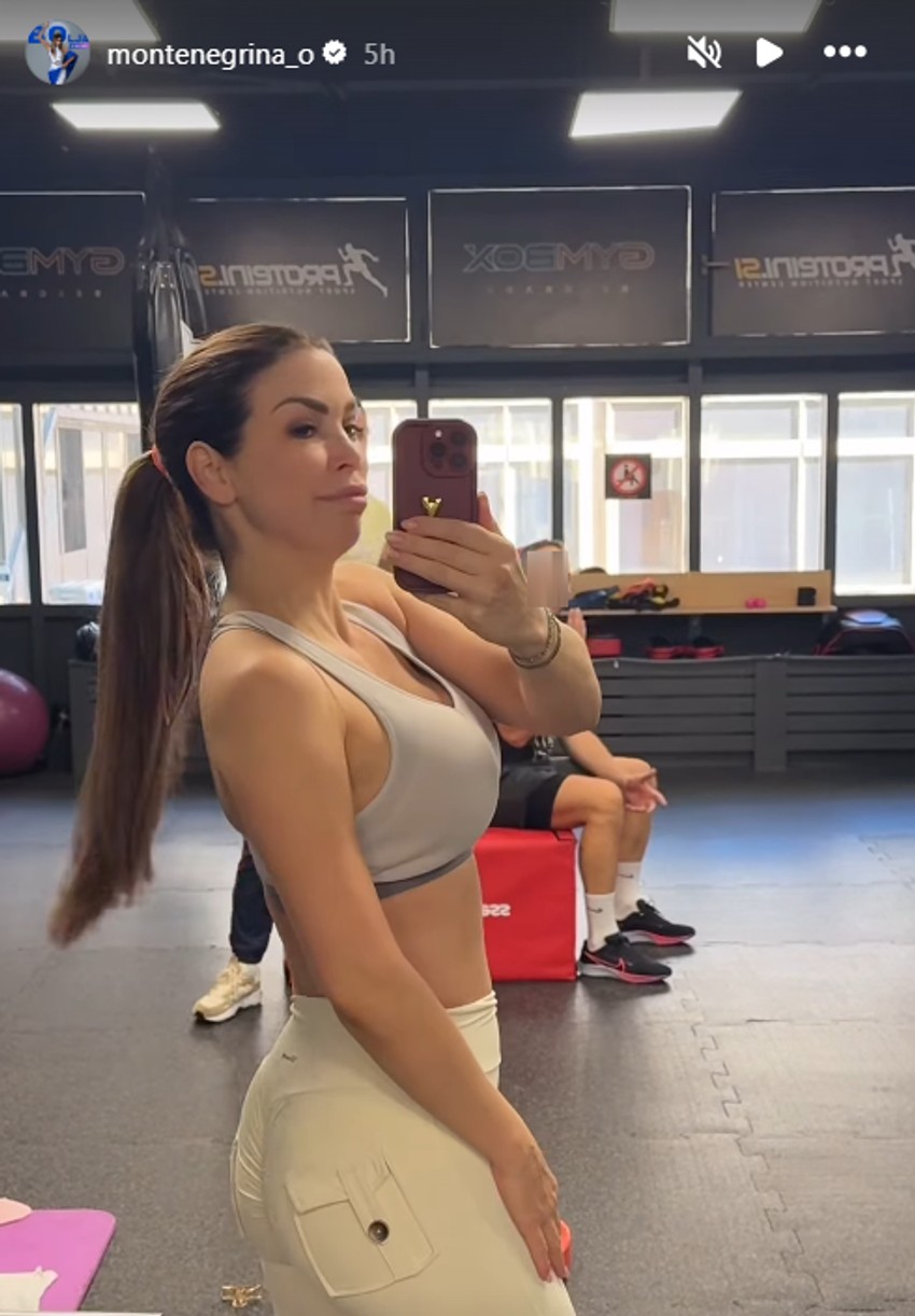 Olja Crnogorac u teretani