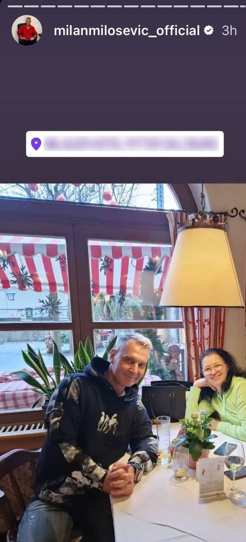 Milan Milošević sa sestrom