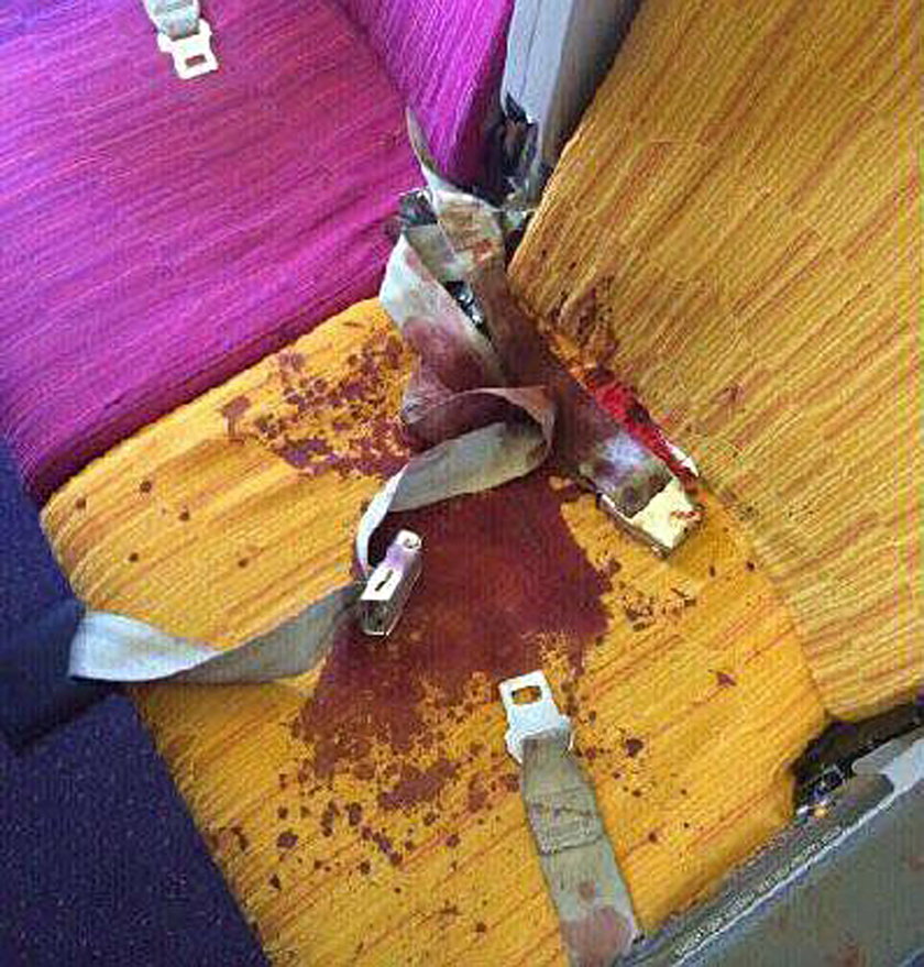 Fatalny lot Boeinga. Pasażerowie zalali się krwią 