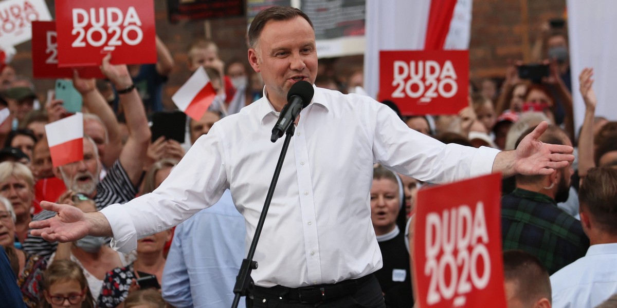 Andrzej Duda na wiecu wyborczym