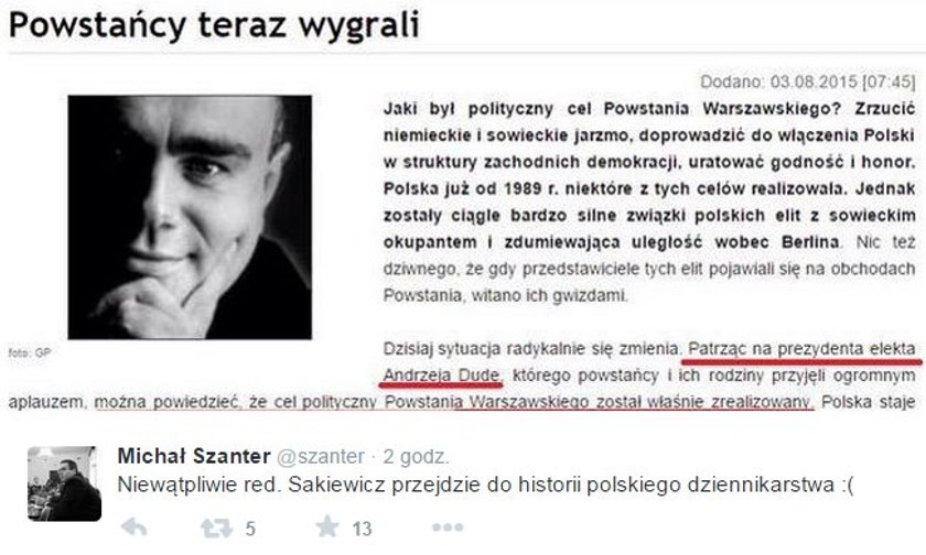 Szokujące słowa o Powstaniu Warszawskim