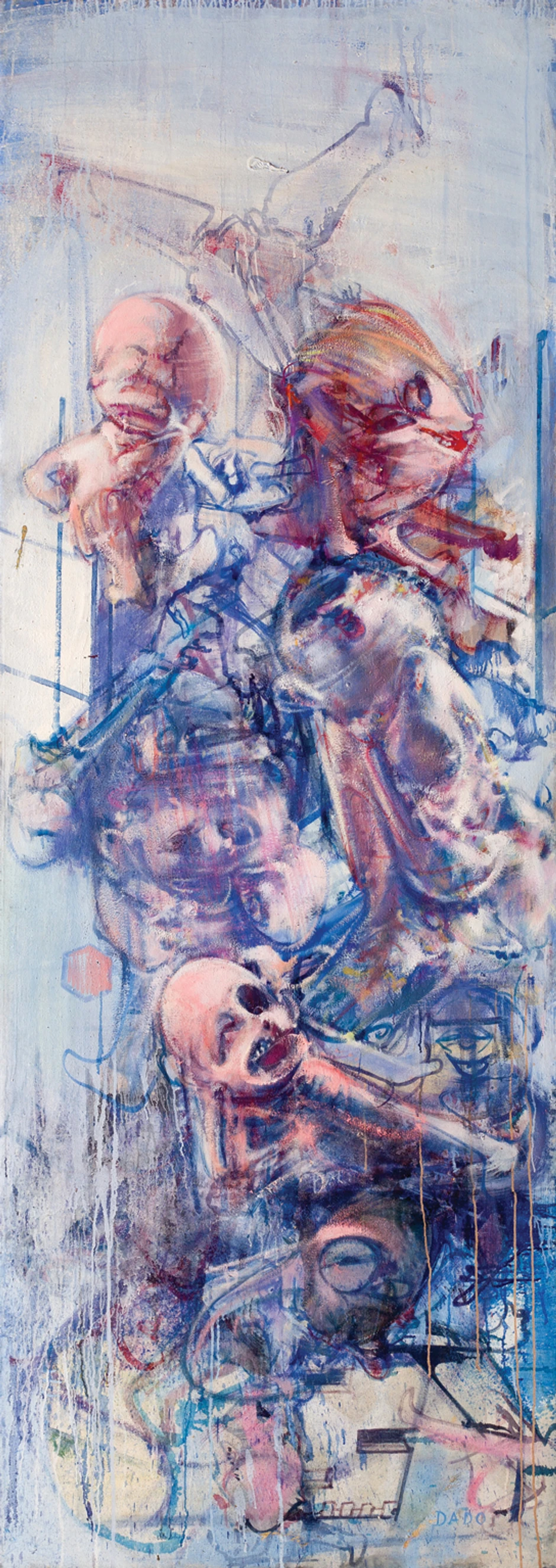 Dado Đurić Vrtlog I 1988 ulje na platnu 246x88 