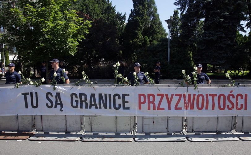 Protest przed Sejmem