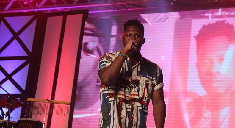 Medikal performing at the 2017 VGMA launch held at Kempinski Hotel on Friday