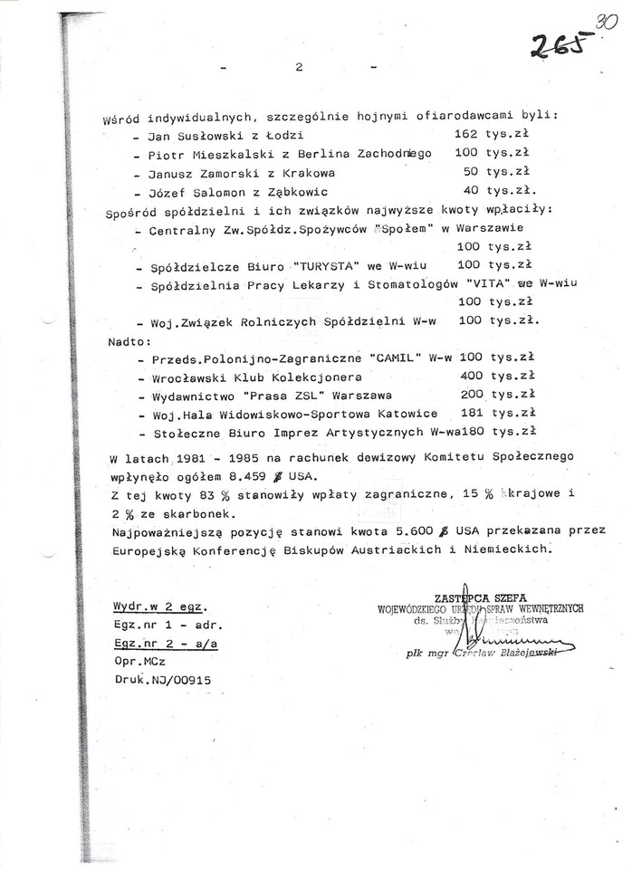 Teczka Lecha Wałęsy, IPN BU 0364/127 t. 2