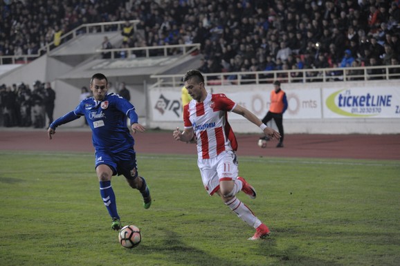 Detalj sa prethodnog meča Radnički - Zvezda u Nišu