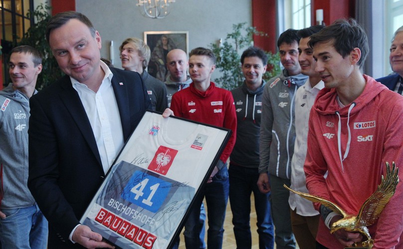 Prezydent i skoczkowie