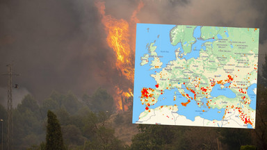 Żywy ogień trawi Europę. Mapy pokazują, jak zaciskają się kleszcze
