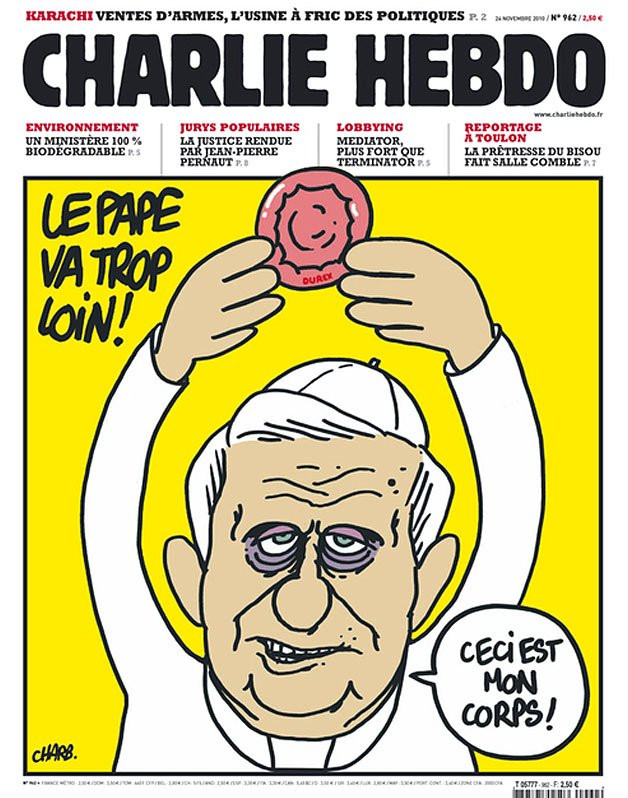 Kontrowersyjne okładki "Charlie Hebdo"