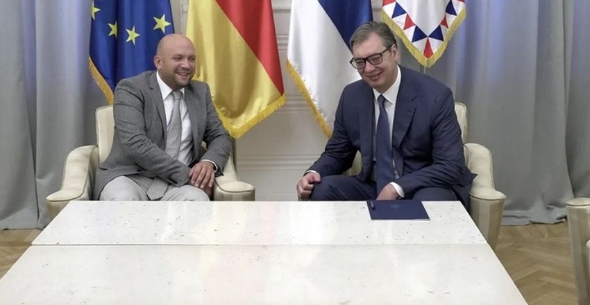Aleksandar Vučić i Manuel Saracin