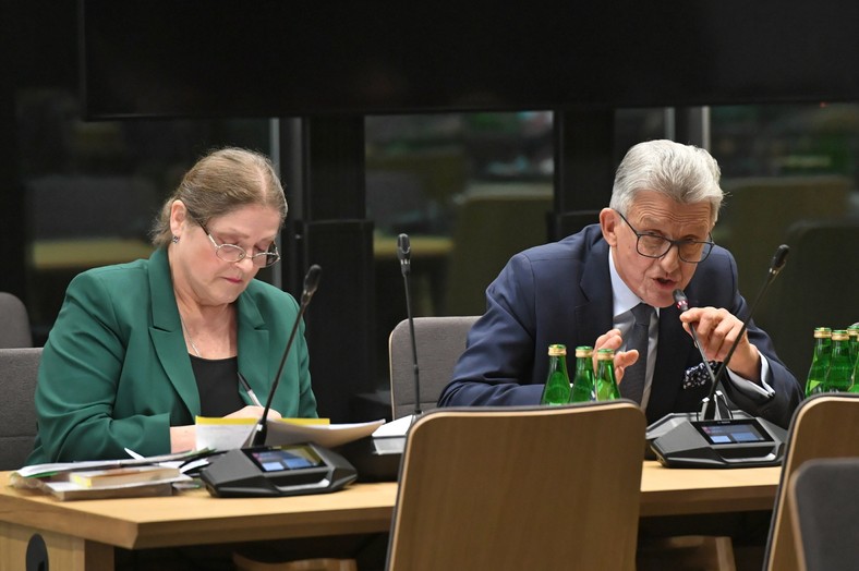 Krystyna Pawłowicz i Stanisław Piotrowicz w Sejmie, listopad 2019 r.