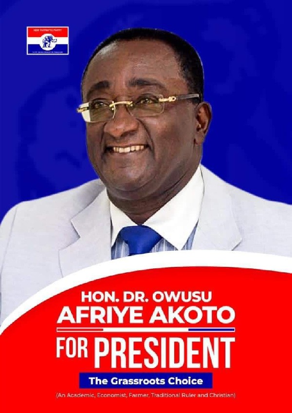 Agric Minister Dr. Owusu Afriyie Akoto eyes NPP presidential slot in