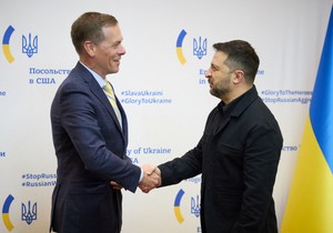 Volodimir Zelenski sa predsednikom kompanije Rejton Filom Džasperom