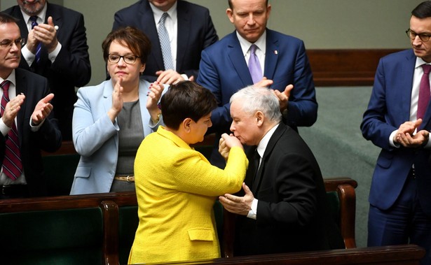 Beata Szydło i Jarosław Kaczyński