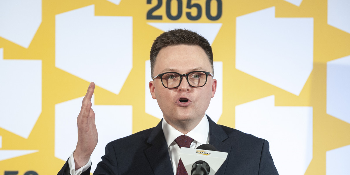 Szymon Hołownia, lider Polski 2050. 