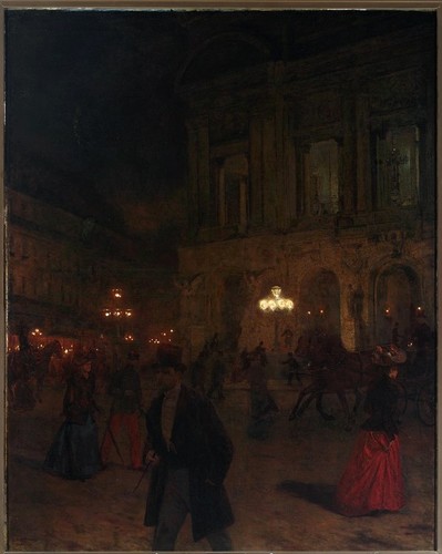 Opera paryska w nocy I, 1891, olej, płótno, 161 x 129,4 cm, MNW