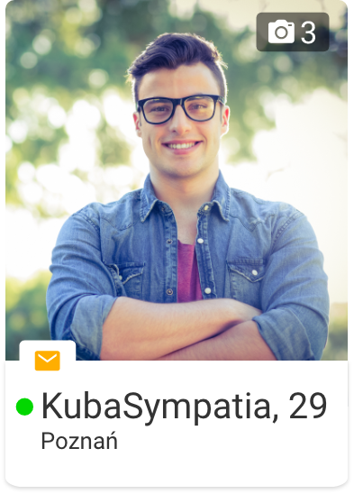 Co oznacza żółta koperta na profilu użytkownika w Sympatia.pl?
