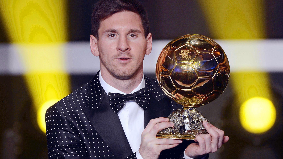 Grający w Barcelonie Argentyńczyk Lionel Messi po raz czwarty z rzędu otrzymał nagrodę dla najlepszego piłkarza świata. Ogłoszenie wyników plebiscytu Złota Piłka FIFA za rok 2012 odbyło się podczas tradycyjnej gali w Zurychu.