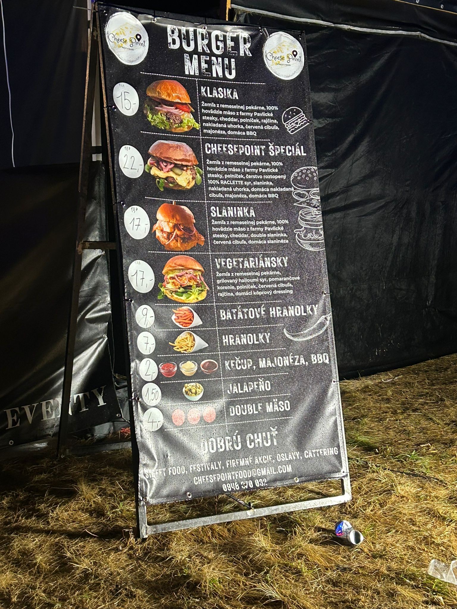 Ponuka jedál na Lovestreame.