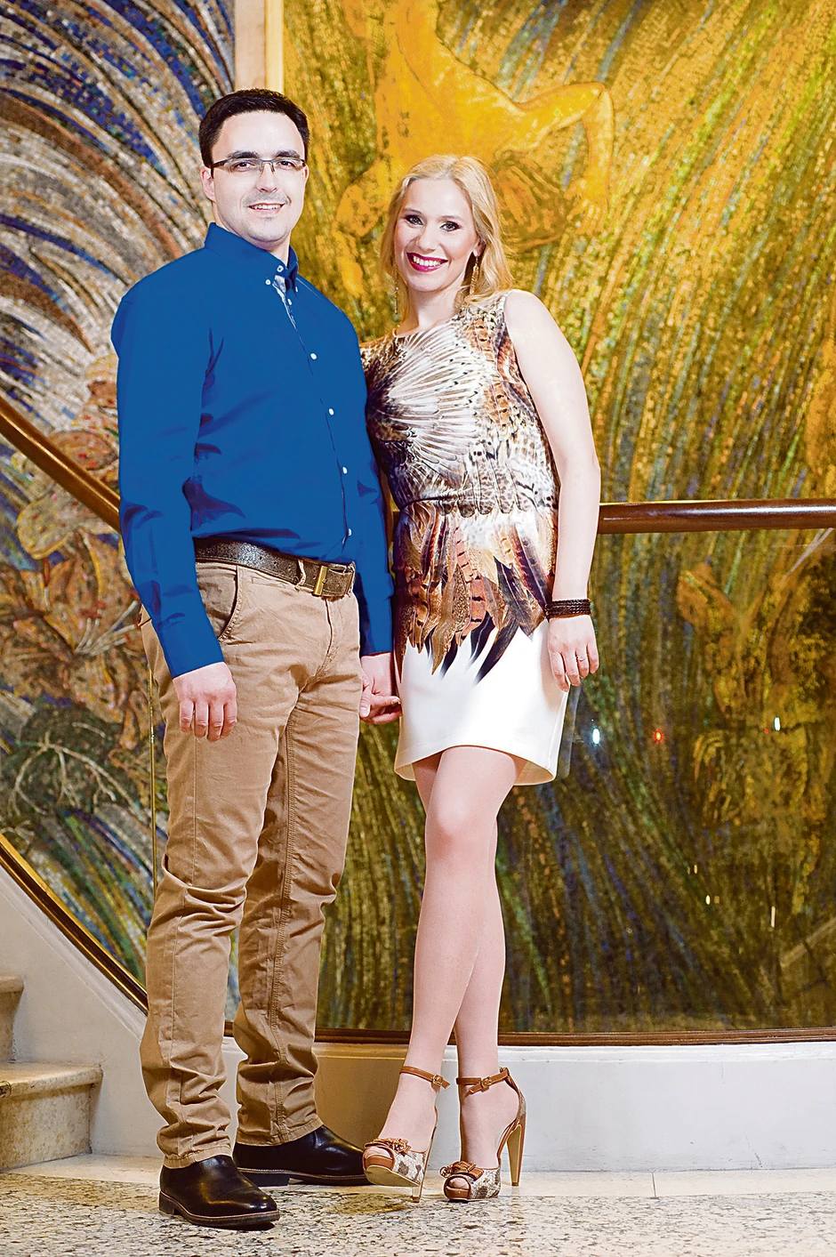 Marija Veljković sa suprugom