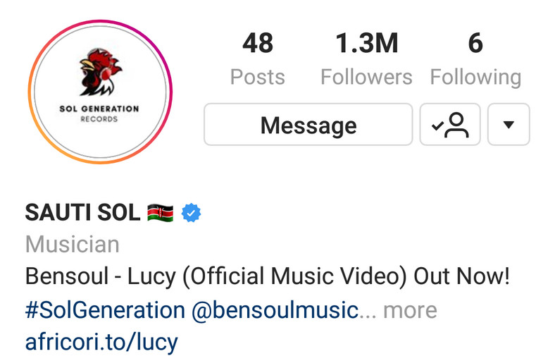 sauti sol s instagram account - top 10 most followed kenyan musicians on instagram page 3 of 9