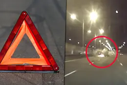 Mercedes wbił się w cysternę. Dramatyczny wypadek w Warszawie [Wideo]