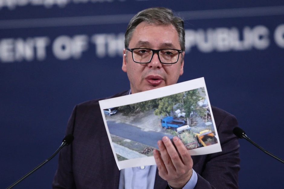 Aleksandar Vučić na konferenciji za medije