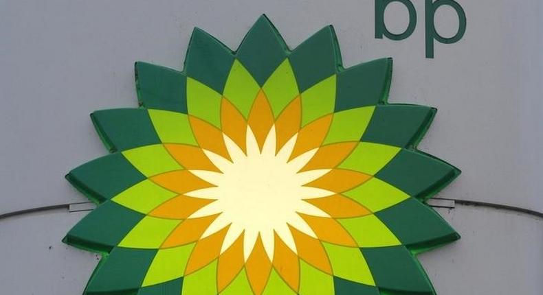 BP logo is seen at a fuel station of British oil company BP in St. Petersburg, October 18, 2012. REUTERS/Alexander Demianchuk/Files