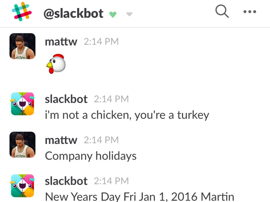 Slack i Slackbot w akcji