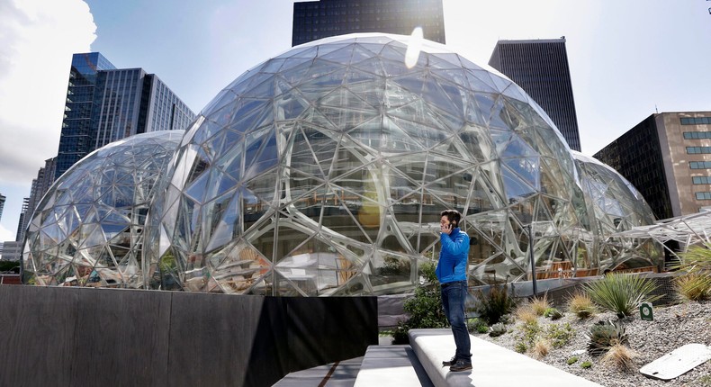 Amazon's headquarters in SeattleAP