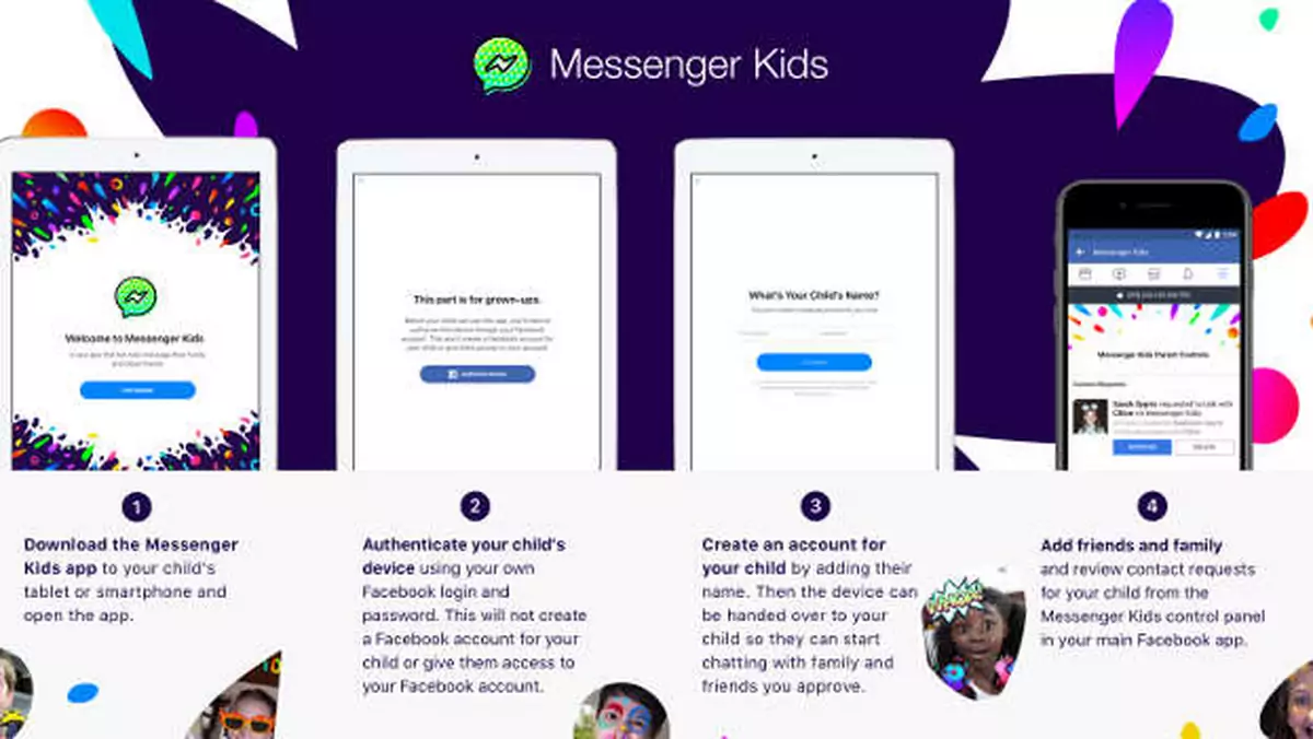 Facebook wypuszcza Messengera w wersji dla dzieci