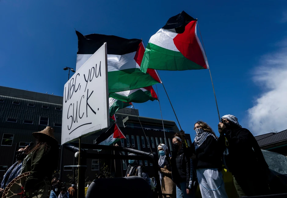 Propalestinski protesti, Univerzitet Britanske Kolumbije u Vankuveru 29. aprila