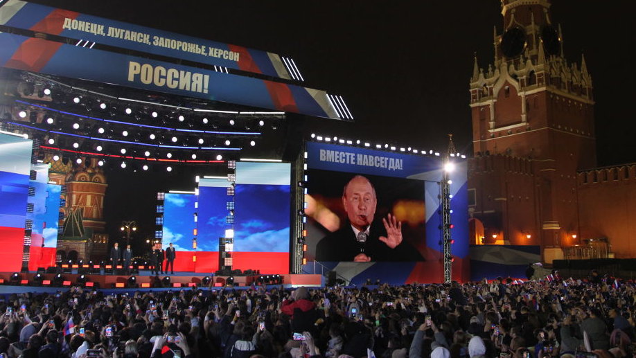 Koncert w Moskwie. Przemówienie Władimira Putina (30 września 2022)