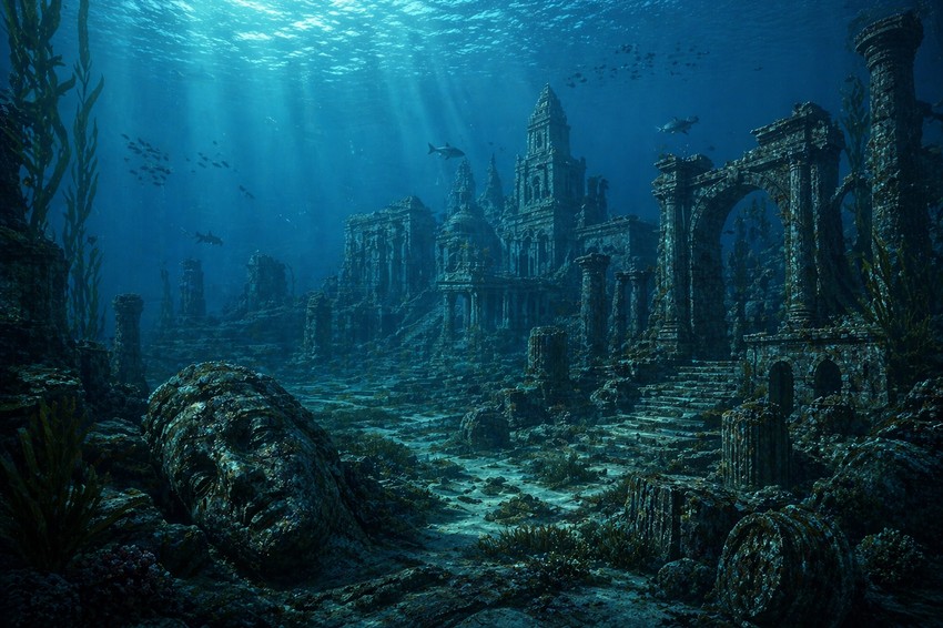 Grad pod morem - ilustracija