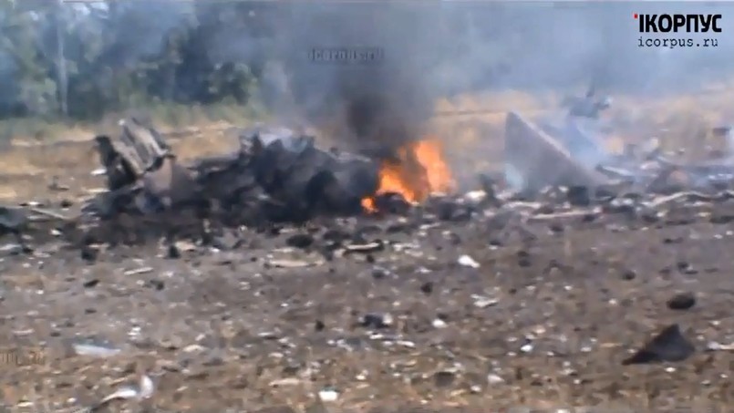 Jeden z zestrzelonych samolotów