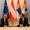 Ambasador Austrije Kristijan Ebner i predsednik Srbije Aleksandar Vučić