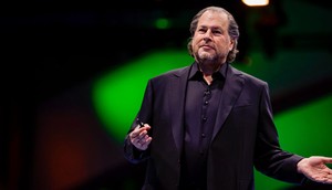 Salesforce CEO Marc Benioff said he was absolutely blown away by Google's AI chatbot, Gemini Live.Bront Wittpenn/San Francisco Chronicle via Getty Images