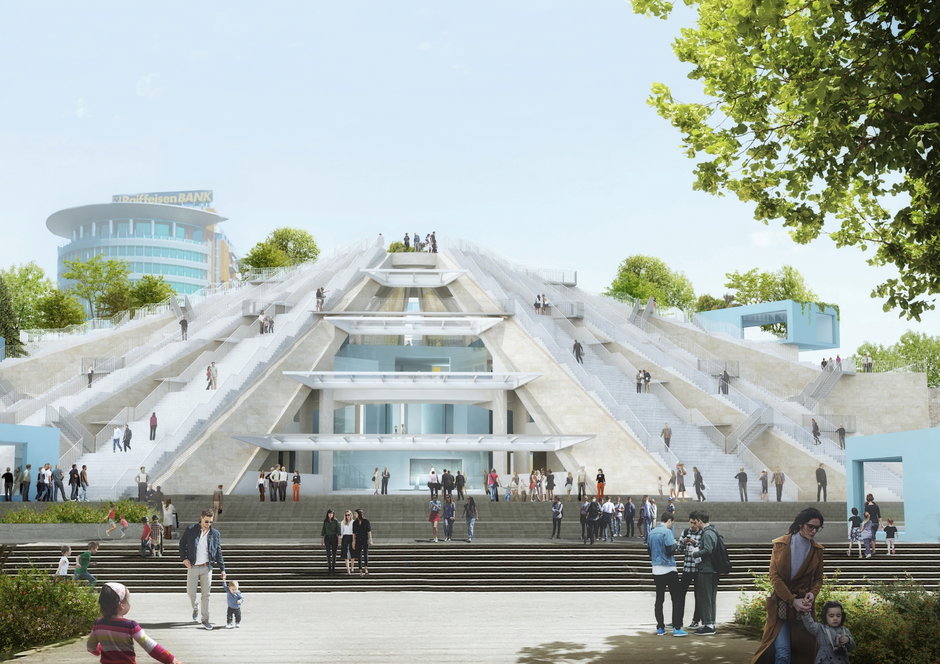 Piramida w Tiranie zostanie przebudowana. Projekt od holendrów z biura MVRDV